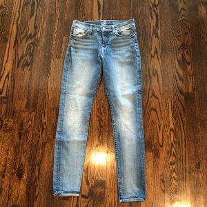 7 for all mankind skinny jeans 30